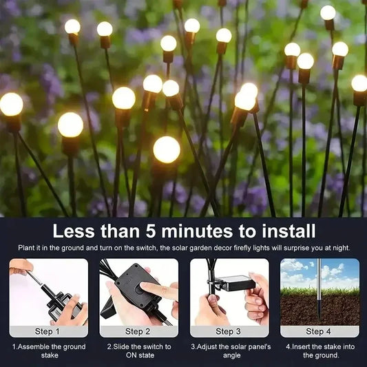 10 Lights Solar Lawn Lamp Garden Lamp, LED