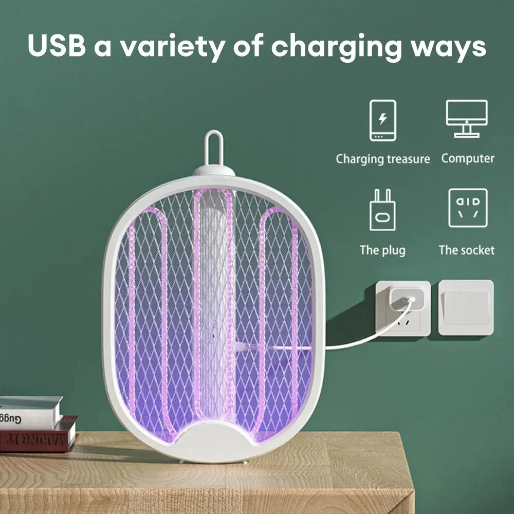 Foldable Electric Mosquito Killer USB Rechargeable 3500V